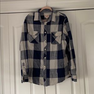 Men’s XL plaid button up
